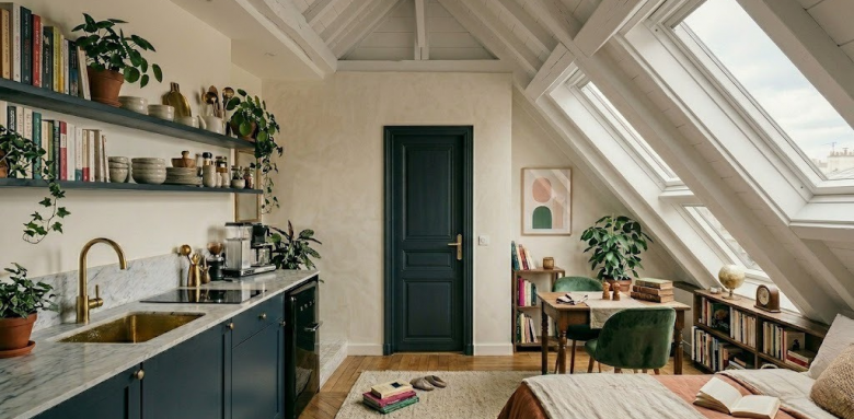 transformer sa chambre de bonne en studio à paris 17