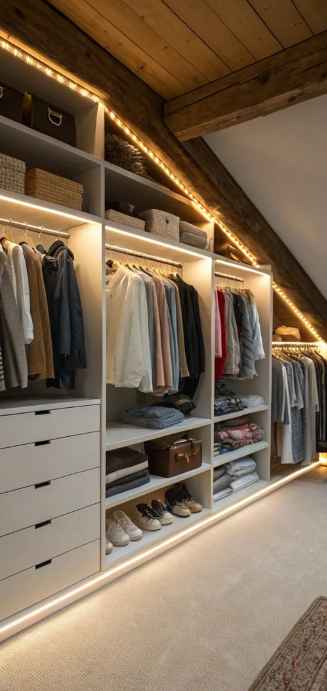 Dressing sous pente : optimiser chaque espace de votre intérieur