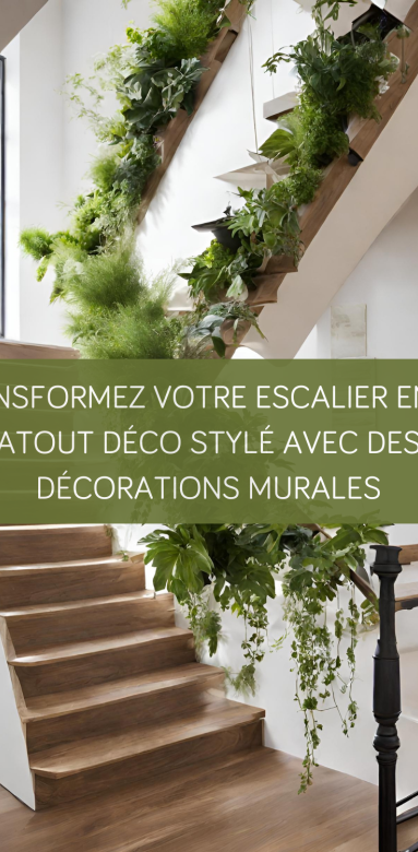 Transformez votre escalier en un atout déco stylé avec des décorations murales