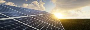 Des panneaux solaires près de Tours.