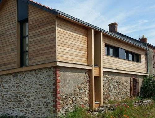 Surélévation sur maison en pierre