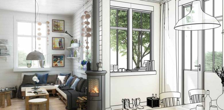 Travaux d'extension d'une maison