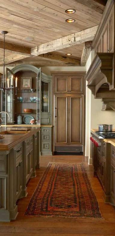 Cuisine peinte campagne chic