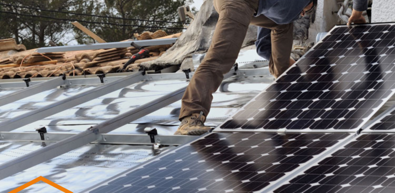 Installation de panneaux solaires