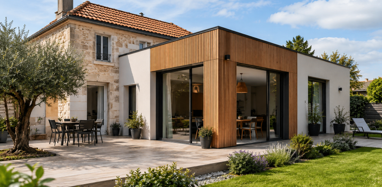 Matériaux extension maison Cenon