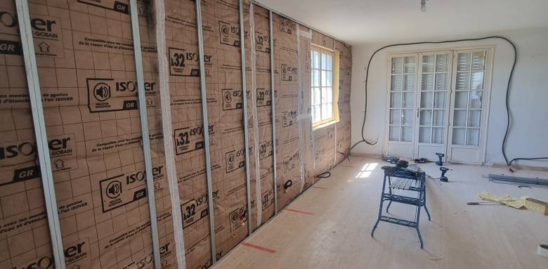 Isolation intérieure des murs extérieurs