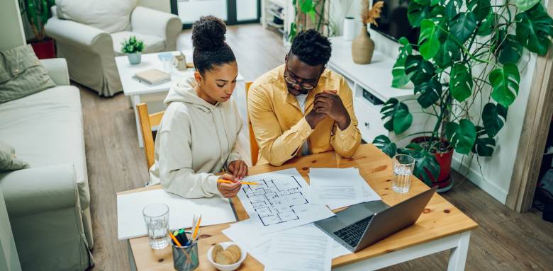 Plan de réagencement des pieces du logement