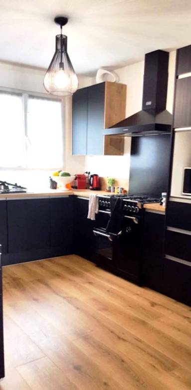 Cuisine design avec mobilier de cuisine noir - Bouc-Bel-Air (13)