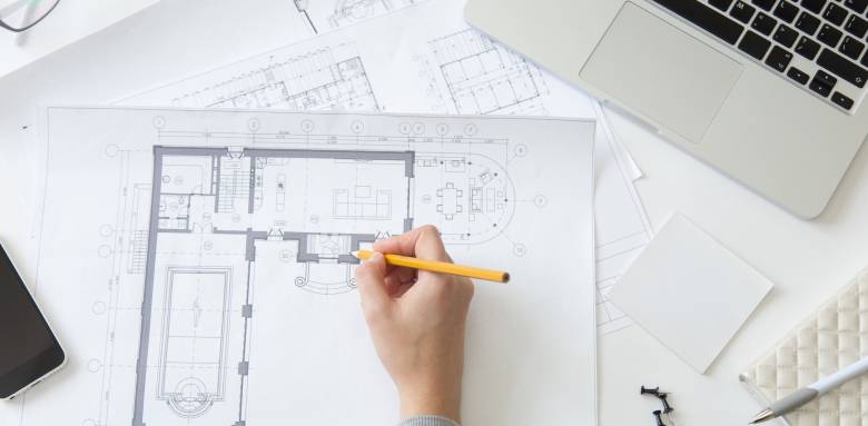 Plan d'une extension de maison à Boulogne-sur-Mer