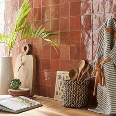 Zellige coloris Terracotta dans une cuisne