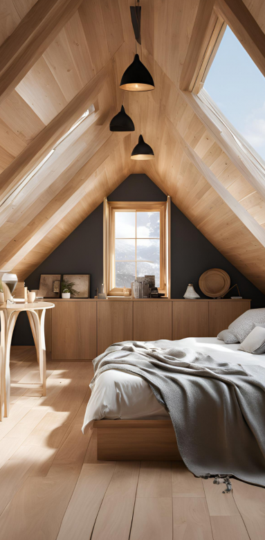 suite parentale moderne sous combles