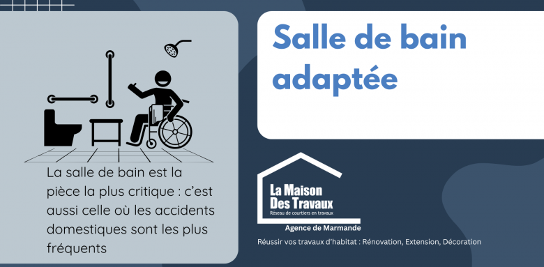 Sécurisez votre quotidien avec une salle de bain adaptée PMR, réduisant les risques de chute.