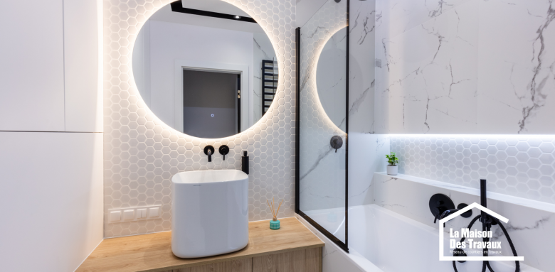Rénovation petite salle de bains Meyzieu
