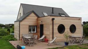 Extension ossature et bardage bois