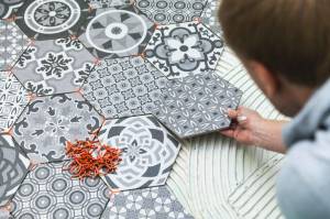 Carrelage imitation carreaux de ciment - La Maison Des Travaux Rennes