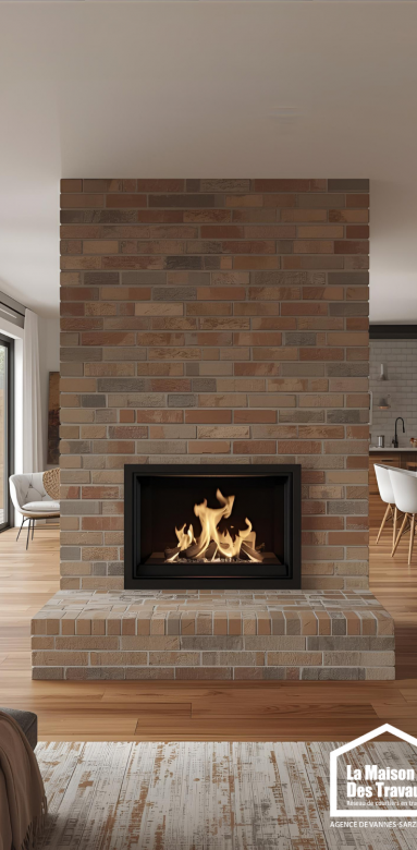 Insert cheminée rénovation Morbihan