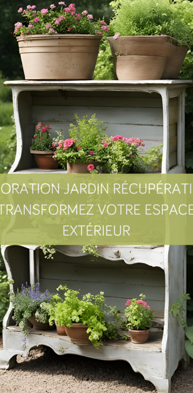 décoration jardin récupération