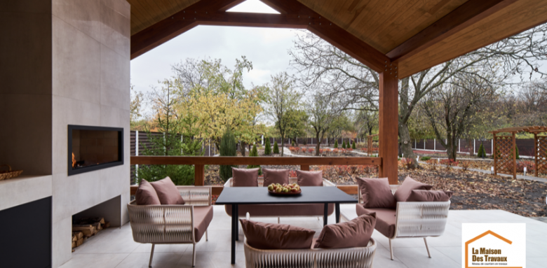 Terrasse en carrelage