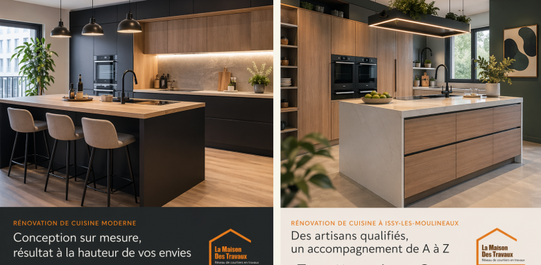 aménagement de cuisine par la Maison des Travaux d'Issy