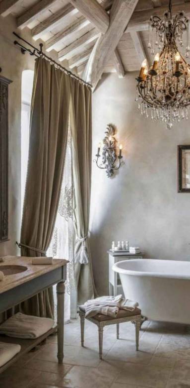 Salle de bains esprit campagne chic