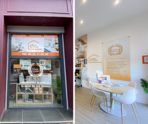 Facade et intérieur de l'agence