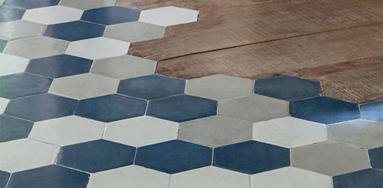 Carreau de ciment et parquet