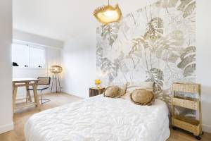 Papier peint en tête de lit