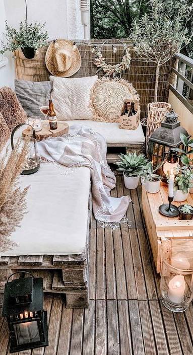 Décoration de balcon Hygge