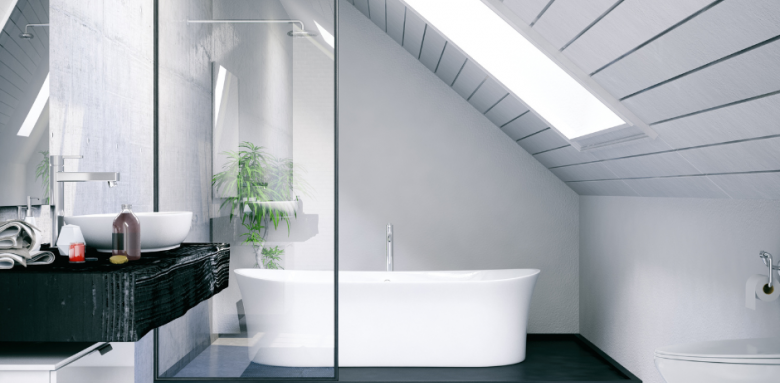 Salle de bain sous les combles