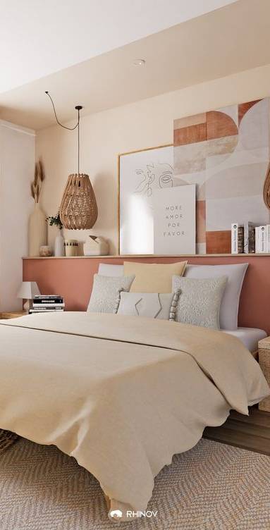 Chambre tendance 2023 Coloris Terracotta