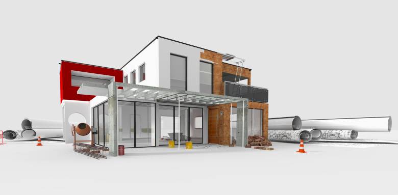 Construction de maison avec La Maison des Travaux.