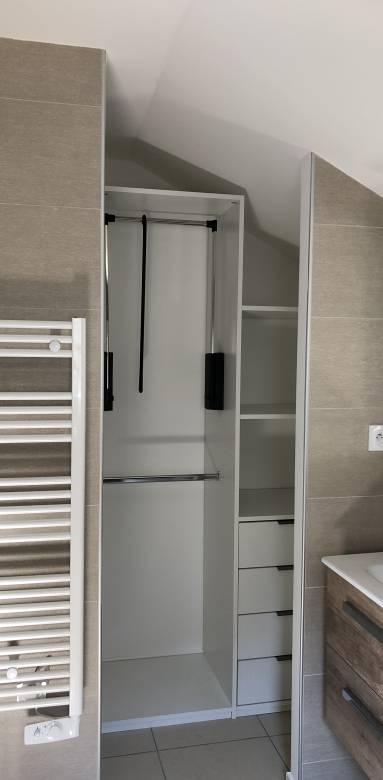 dressing intégré à la sous pente