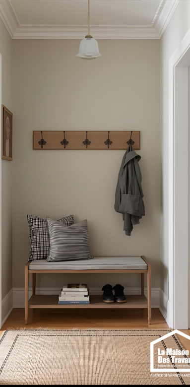 Ambiance chaleureuse dans un studio bien décoré