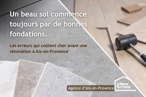 Illustration présentant les erreurs à éviter avant la pose d’un revêtement de sol à Aix-en-Provence. Découvrez pourquoi la préparation du support est essentielle pour garantir une rénovation durable.
