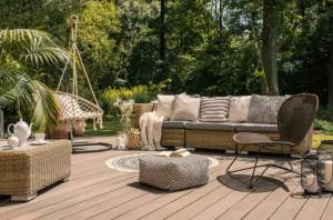 terrasse extérieur aménagée