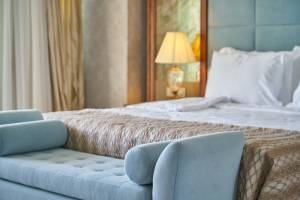 Chambre décoration bleue