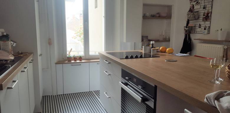 Modernisation de cuisine avec îlot central - Valence 26