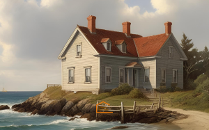 maison ancienne en bord de mer