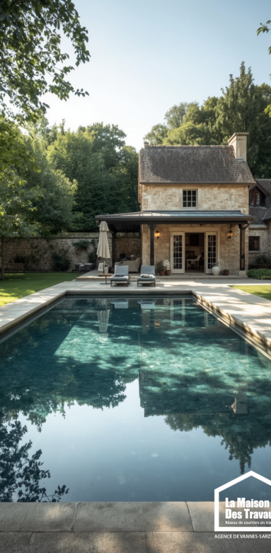 Projet de piscine familiale dans un e maison du Morbihan