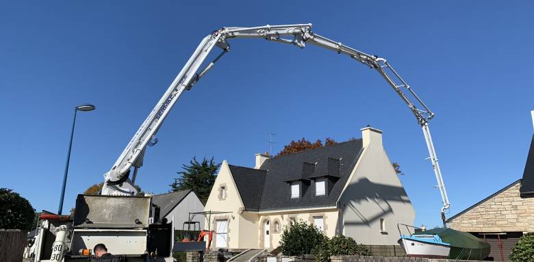 Coulage à l'aide d'une pompe à béton