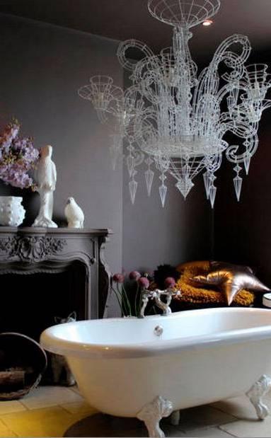 Salle de bains ambiance boudoir