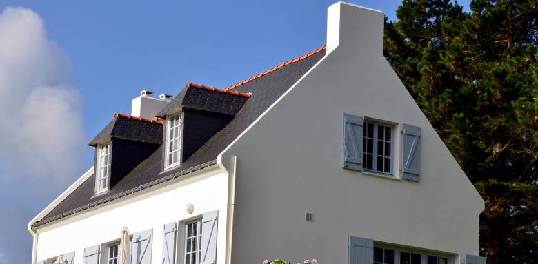 Rénovation d'un mur pignon en Bretagne