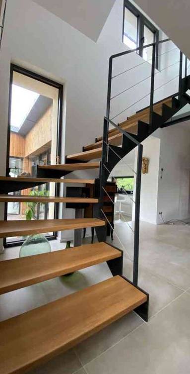 Escalier 2 quarts tournant