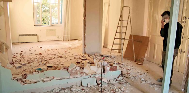 travaux de maçonnerie pour ouvrir un mur