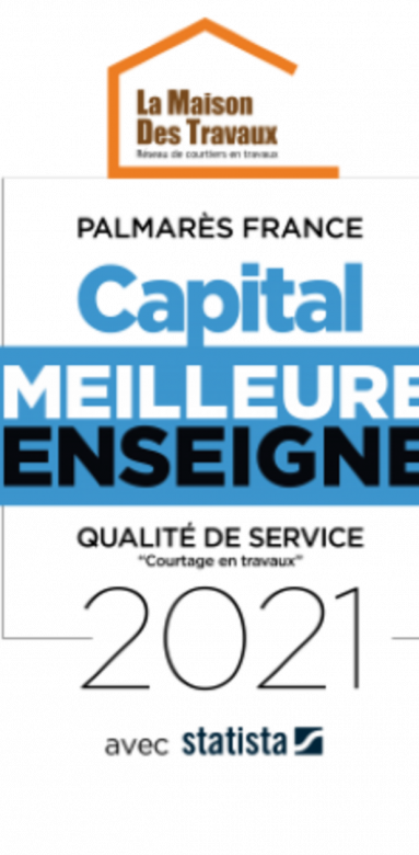 La Maison Des Travaux élue meilleure enseigne française 2021 à Pau