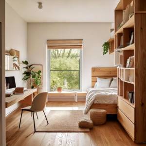 Chambre aménagé en longueur 