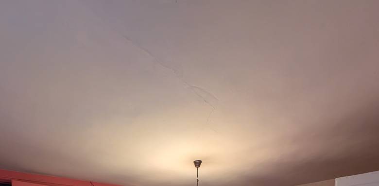Illustration fissure plafond