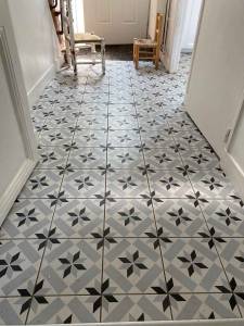 sol en carreaux de ciment