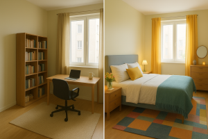Transformer un bureau en chambre