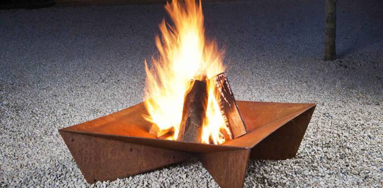 Très stylé, le brasera "Keilus"